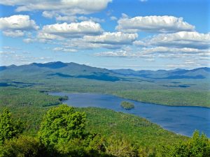 Long view of Long Lake in NY